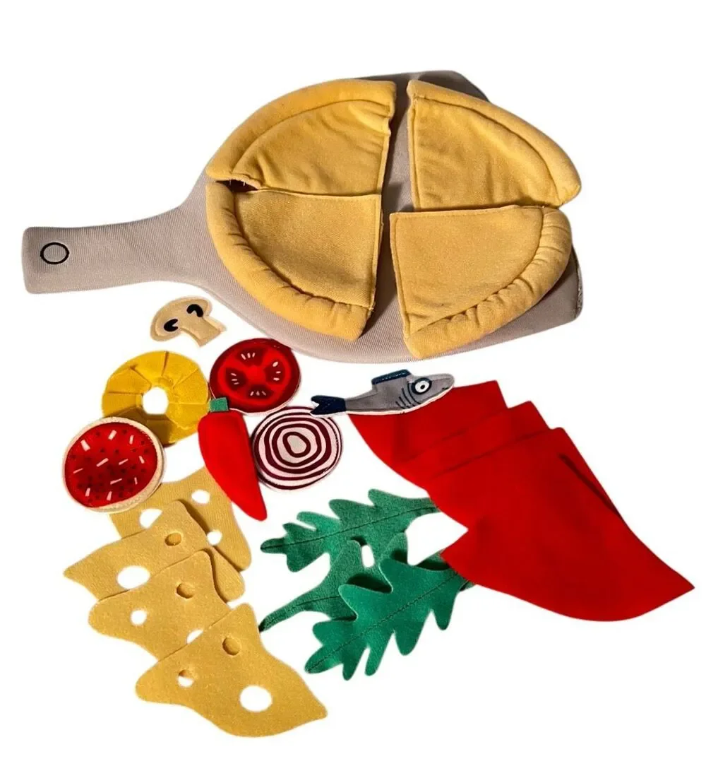 IKEA 24-Piece Pizza Set Felt DUKTIG